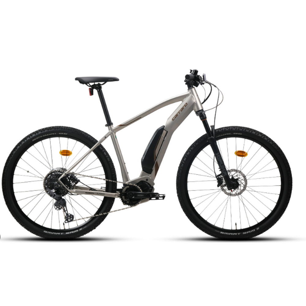 CARRARO KIFUKA 29 E7 E.E-MTB 520H 11-V HD NIKEL GRI-KAHVERENGI-SIYAH