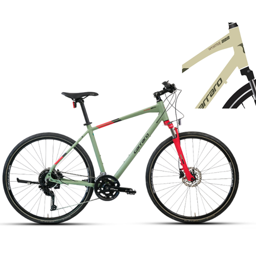 CARRARO SPORTIVE 227C 457H 18-V HD MAT LIME YESIL-KOYU YESIL-KAHVE R2