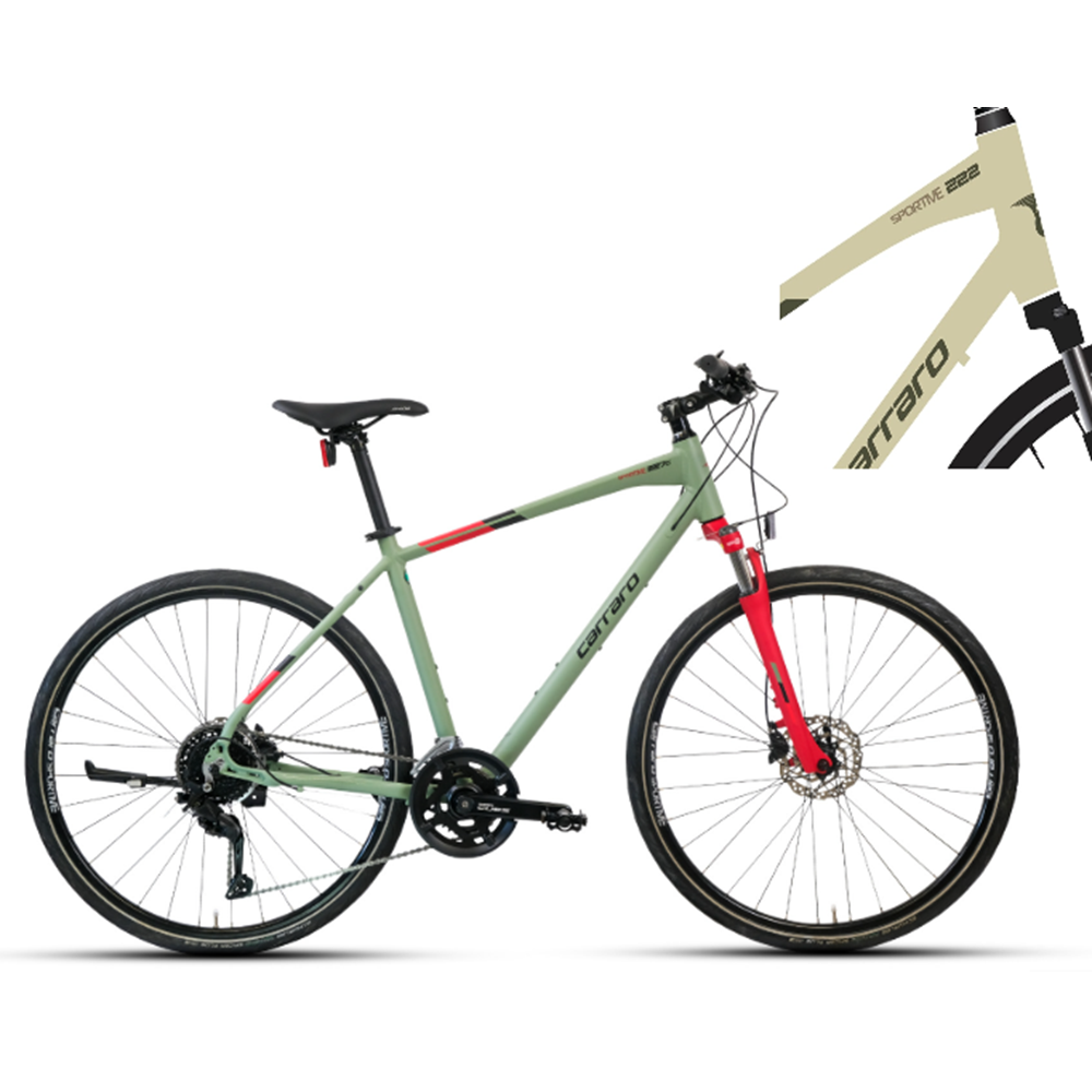 CARRARO SPORTIVE 227C 406H 18-V HD MAT LIME YESIL-KOYU YESIL-KAHVE R2