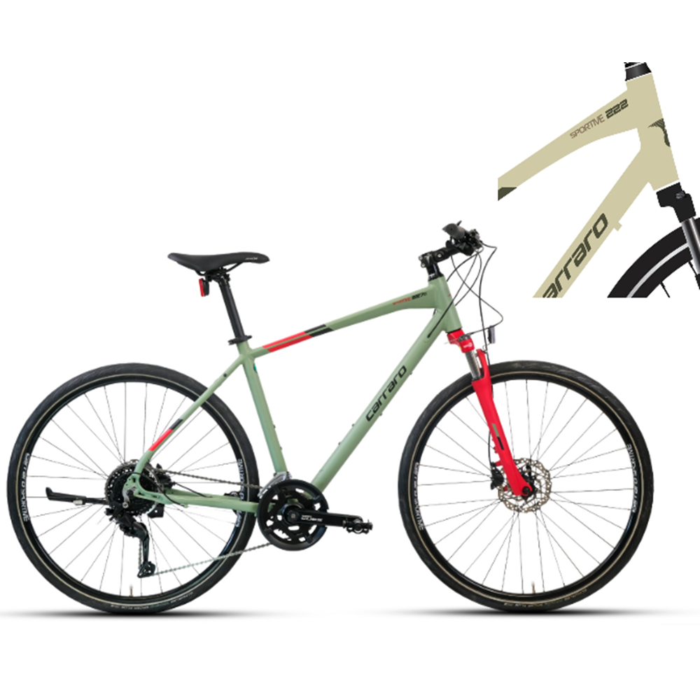 CARRARO SPORTIVE 227C 457H 18-V HD MAT LIME YESIL-KOYU YESIL-KAHVE R2