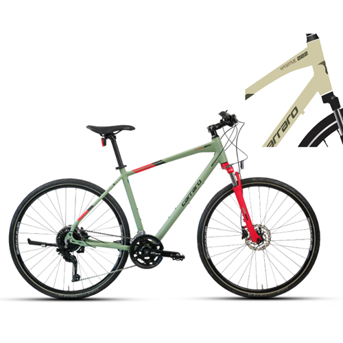 CARRARO SPORTIVE 227C 560H 18-V HD MAT YESIL-SIYAH-KIRMIZI R1